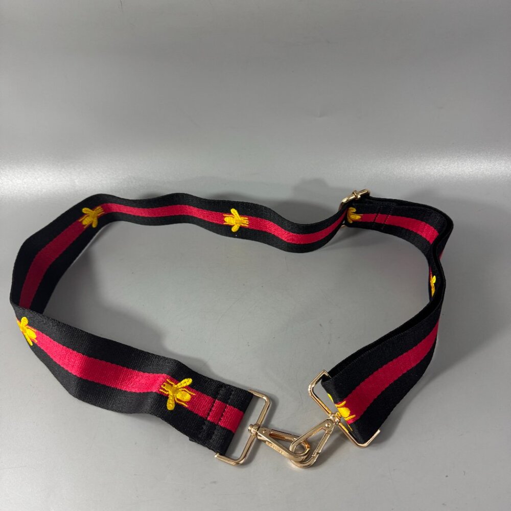 NWOT Ahdorned Black/Red/Gold Wide Shoulder Strap